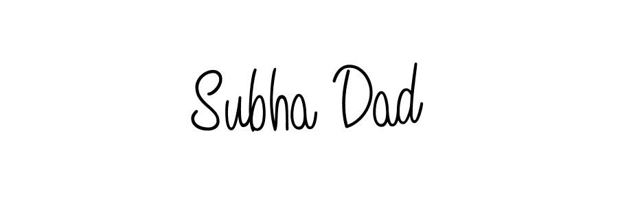 You should practise on your own different ways (Angelique-Rose-font-FFP) to write your name (Subha Dad) in signature. don't let someone else do it for you. Subha Dad signature style 5 images and pictures png