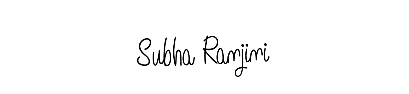Create a beautiful signature design for name Subha Ranjini. With this signature (Angelique-Rose-font-FFP) fonts, you can make a handwritten signature for free. Subha Ranjini signature style 5 images and pictures png