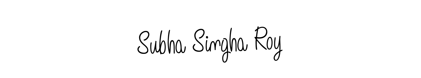 Design your own signature with our free online signature maker. With this signature software, you can create a handwritten (Angelique-Rose-font-FFP) signature for name Subha Singha Roy. Subha Singha Roy signature style 5 images and pictures png