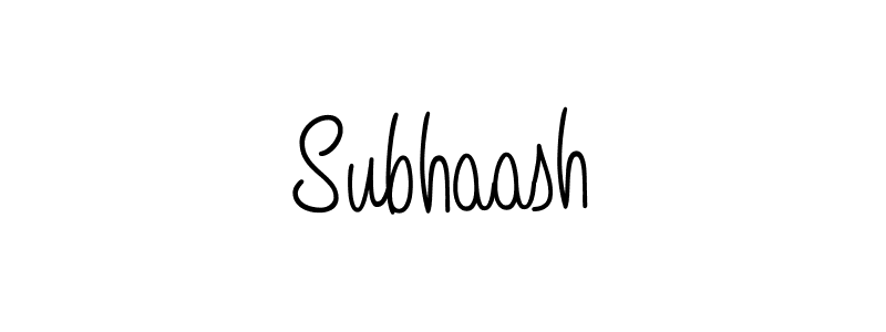 Make a beautiful signature design for name Subhaash. Use this online signature maker to create a handwritten signature for free. Subhaash signature style 5 images and pictures png