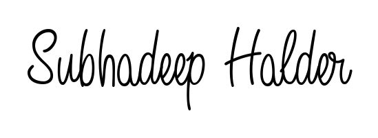 Discover how Subhadeep Halder looks in an executive cursive font (Angelique-Rose-font-FFP). Perfect for legal documents, invoices, and certificates. Subhadeep Halder signature style 5 images and pictures png
