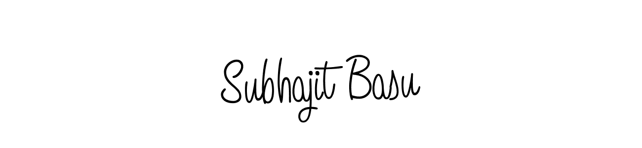 You should practise on your own different ways (Angelique-Rose-font-FFP) to write your name (Subhajit Basu) in signature. don't let someone else do it for you. Subhajit Basu signature style 5 images and pictures png