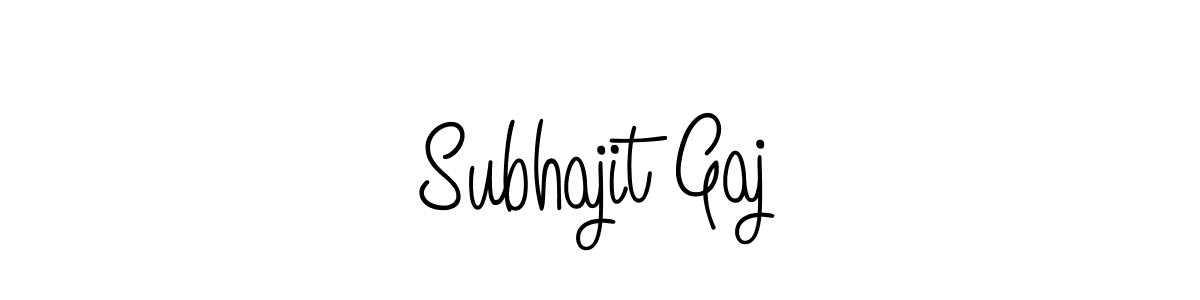 Subhajit Gaj stylish signature style. Best Handwritten Sign (Angelique-Rose-font-FFP) for my name. Handwritten Signature Collection Ideas for my name Subhajit Gaj. Subhajit Gaj signature style 5 images and pictures png