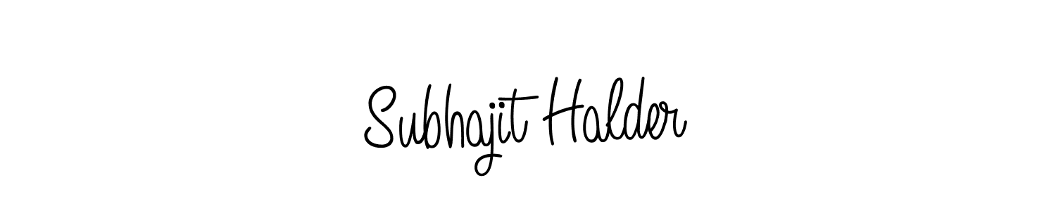 You should practise on your own different ways (Angelique-Rose-font-FFP) to write your name (Subhajit Halder) in signature. don't let someone else do it for you. Subhajit Halder signature style 5 images and pictures png