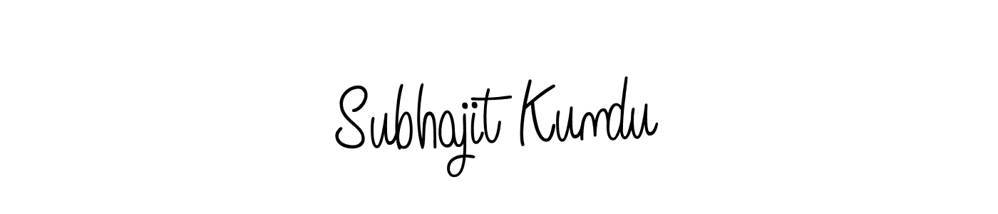Subhajit Kundu stylish signature style. Best Handwritten Sign (Angelique-Rose-font-FFP) for my name. Handwritten Signature Collection Ideas for my name Subhajit Kundu. Subhajit Kundu signature style 5 images and pictures png
