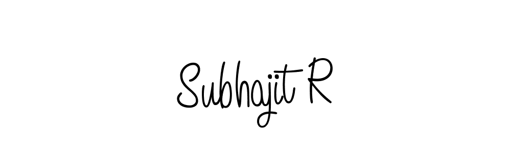 Make a beautiful signature design for name Subhajit R. With this signature (Angelique-Rose-font-FFP) style, you can create a handwritten signature for free. Subhajit R signature style 5 images and pictures png