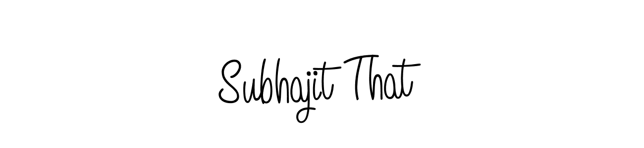 How to Draw Subhajit That signature style? Angelique-Rose-font-FFP is a latest design signature styles for name Subhajit That. Subhajit That signature style 5 images and pictures png