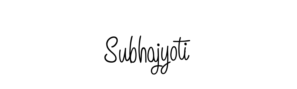 Make a beautiful signature design for name Subhajyoti. With this signature (Angelique-Rose-font-FFP) style, you can create a handwritten signature for free. Subhajyoti signature style 5 images and pictures png