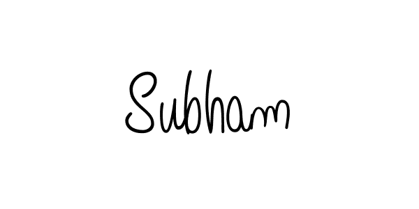 Subham stylish signature style. Best Handwritten Sign (Angelique-Rose-font-FFP) for my name. Handwritten Signature Collection Ideas for my name Subham. Subham signature style 5 images and pictures png