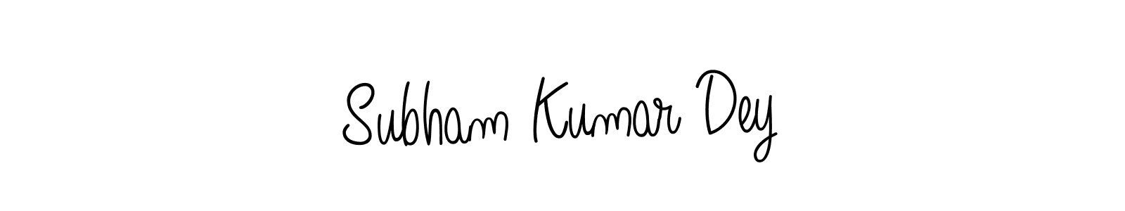 Design your own signature with our free online signature maker. With this signature software, you can create a handwritten (Angelique-Rose-font-FFP) signature for name Subham Kumar Dey. Subham Kumar Dey signature style 5 images and pictures png