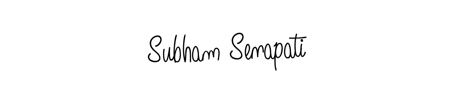 Design your own signature with our free online signature maker. With this signature software, you can create a handwritten (Angelique-Rose-font-FFP) signature for name Subham Senapati. Subham Senapati signature style 5 images and pictures png