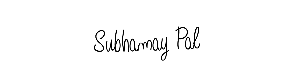 Make a beautiful signature design for name Subhamay Pal. With this signature (Angelique-Rose-font-FFP) style, you can create a handwritten signature for free. Subhamay Pal signature style 5 images and pictures png