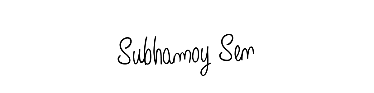 Also we have Subhamoy Sen name is the best signature style. Create professional handwritten signature collection using Angelique-Rose-font-FFP autograph style. Subhamoy Sen signature style 5 images and pictures png
