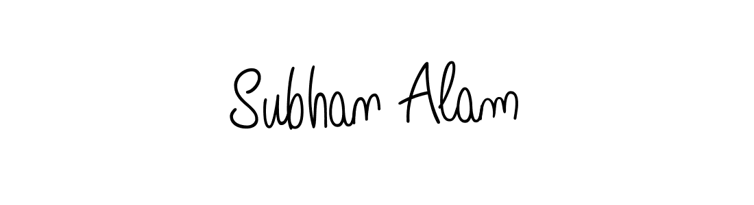 Create a beautiful signature design for name Subhan Alam. With this signature (Angelique-Rose-font-FFP) fonts, you can make a handwritten signature for free. Subhan Alam signature style 5 images and pictures png