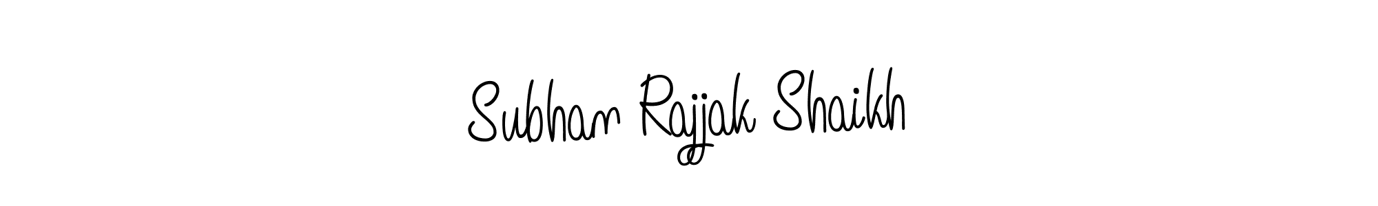 Create a beautiful signature design for name Subhan Rajjak Shaikh. With this signature (Angelique-Rose-font-FFP) fonts, you can make a handwritten signature for free. Subhan Rajjak Shaikh signature style 5 images and pictures png