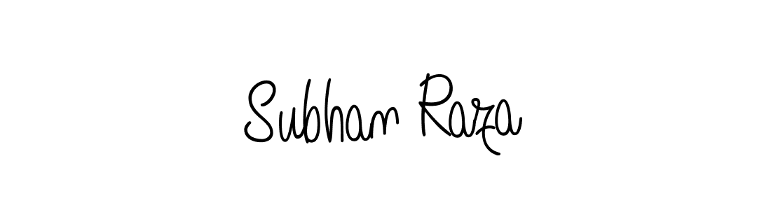 Subhan Raza stylish signature style. Best Handwritten Sign (Angelique-Rose-font-FFP) for my name. Handwritten Signature Collection Ideas for my name Subhan Raza. Subhan Raza signature style 5 images and pictures png