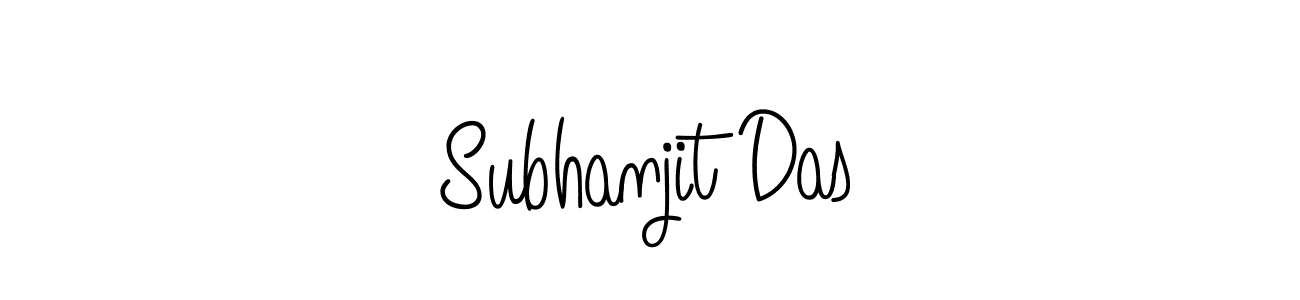 Create a beautiful signature design for name Subhanjit Das. With this signature (Angelique-Rose-font-FFP) fonts, you can make a handwritten signature for free. Subhanjit Das signature style 5 images and pictures png