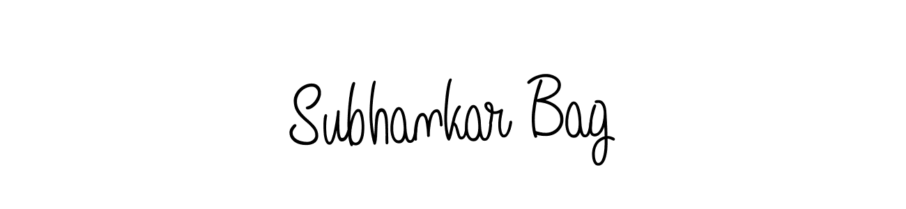 How to make Subhankar Bag signature? Angelique-Rose-font-FFP is a professional autograph style. Create handwritten signature for Subhankar Bag name. Subhankar Bag signature style 5 images and pictures png