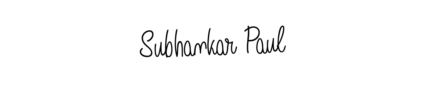 How to make Subhankar Paul signature? Angelique-Rose-font-FFP is a professional autograph style. Create handwritten signature for Subhankar Paul name. Subhankar Paul signature style 5 images and pictures png