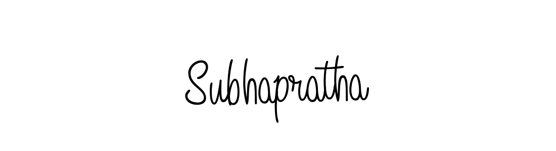 Design your own signature with our free online signature maker. With this signature software, you can create a handwritten (Angelique-Rose-font-FFP) signature for name Subhapratha. Subhapratha signature style 5 images and pictures png
