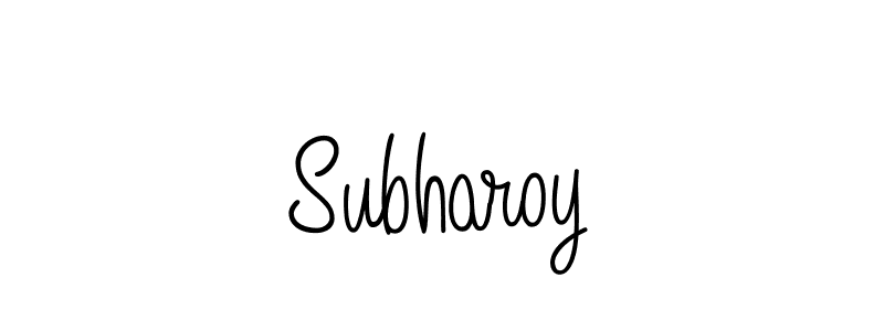 Design your own signature with our free online signature maker. With this signature software, you can create a handwritten (Angelique-Rose-font-FFP) signature for name Subharoy. Subharoy signature style 5 images and pictures png