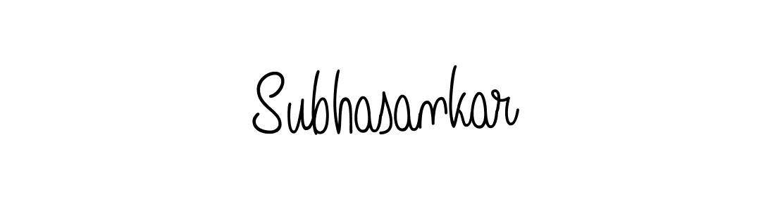 You should practise on your own different ways (Angelique-Rose-font-FFP) to write your name (Subhasankar) in signature. don't let someone else do it for you. Subhasankar signature style 5 images and pictures png