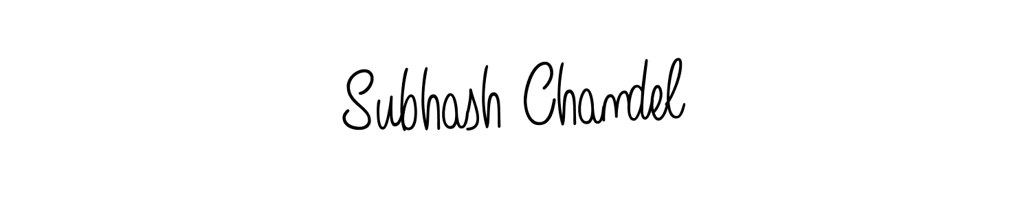 How to Draw Subhash Chandel signature style? Angelique-Rose-font-FFP is a latest design signature styles for name Subhash Chandel. Subhash Chandel signature style 5 images and pictures png