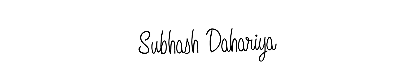 How to make Subhash Dahariya name signature. Use Angelique-Rose-font-FFP style for creating short signs online. This is the latest handwritten sign. Subhash Dahariya signature style 5 images and pictures png