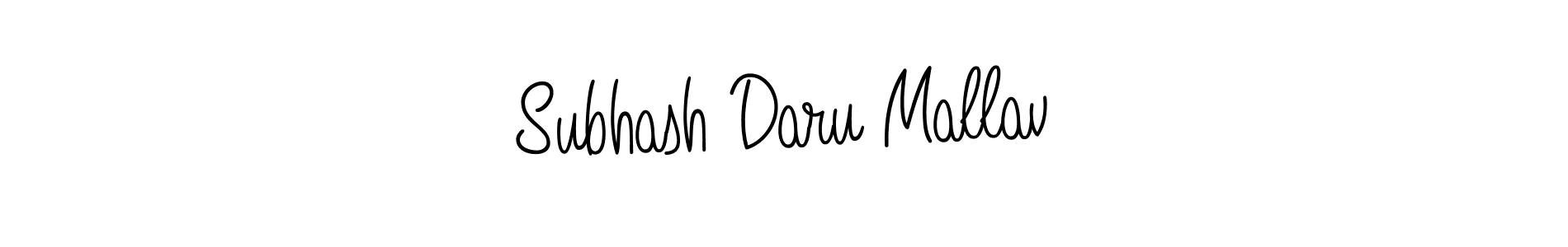 Create a beautiful signature design for name Subhash Daru Mallav. With this signature (Angelique-Rose-font-FFP) fonts, you can make a handwritten signature for free. Subhash Daru Mallav signature style 5 images and pictures png