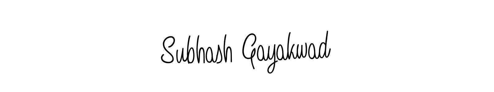How to make Subhash Gayakwad name signature. Use Angelique-Rose-font-FFP style for creating short signs online. This is the latest handwritten sign. Subhash Gayakwad signature style 5 images and pictures png