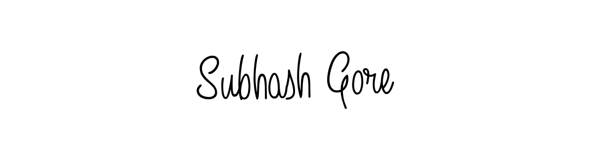 Make a beautiful signature design for name Subhash Gore. Use this online signature maker to create a handwritten signature for free. Subhash Gore signature style 5 images and pictures png