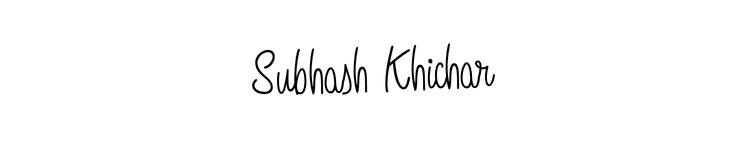 if you are searching for the best signature style for your name Subhash Khichar. so please give up your signature search. here we have designed multiple signature styles  using Angelique-Rose-font-FFP. Subhash Khichar signature style 5 images and pictures png