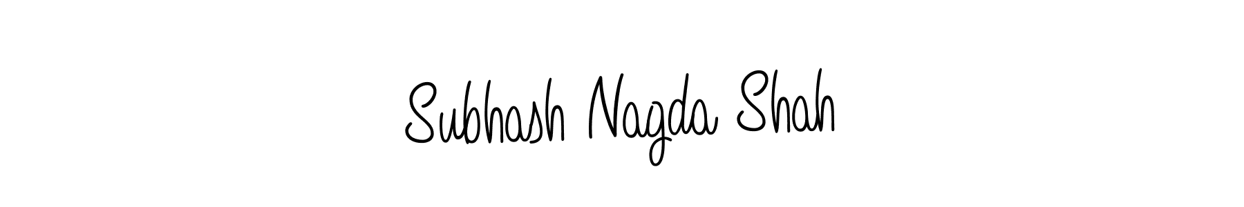 You should practise on your own different ways (Angelique-Rose-font-FFP) to write your name (Subhash Nagda Shah) in signature. don't let someone else do it for you. Subhash Nagda Shah signature style 5 images and pictures png