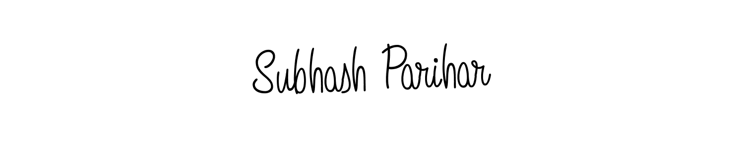 Use a signature maker to create a handwritten signature online. With this signature software, you can design (Angelique-Rose-font-FFP) your own signature for name Subhash Parihar. Subhash Parihar signature style 5 images and pictures png