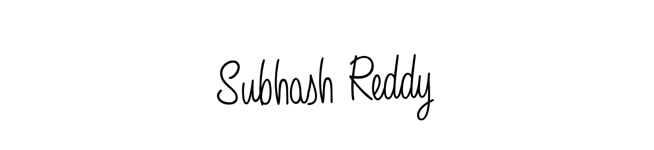 You should practise on your own different ways (Angelique-Rose-font-FFP) to write your name (Subhash Reddy) in signature. don't let someone else do it for you. Subhash Reddy signature style 5 images and pictures png