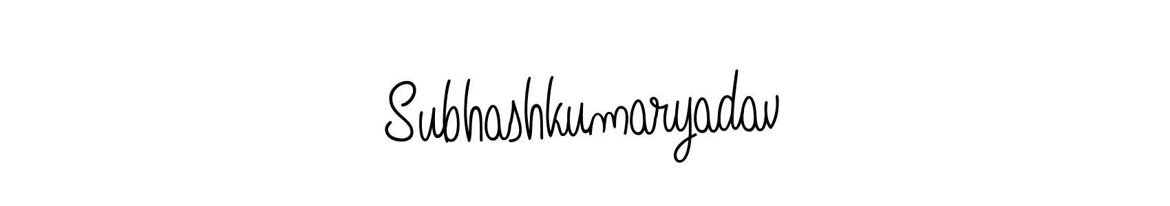 Create a beautiful signature design for name Subhashkumaryadav. With this signature (Angelique-Rose-font-FFP) fonts, you can make a handwritten signature for free. Subhashkumaryadav signature style 5 images and pictures png