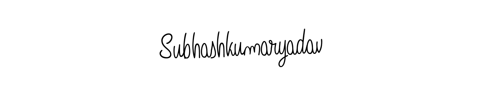 Make a beautiful signature design for name Subhashkumaryadav. With this signature (Angelique-Rose-font-FFP) style, you can create a handwritten signature for free. Subhashkumaryadav signature style 5 images and pictures png