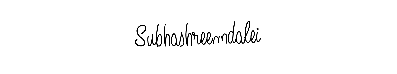 Subhashreemdalei stylish signature style. Best Handwritten Sign (Angelique-Rose-font-FFP) for my name. Handwritten Signature Collection Ideas for my name Subhashreemdalei. Subhashreemdalei signature style 5 images and pictures png