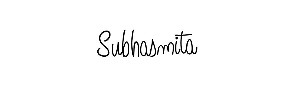 You should practise on your own different ways (Angelique-Rose-font-FFP) to write your name (Subhasmita) in signature. don't let someone else do it for you. Subhasmita signature style 5 images and pictures png