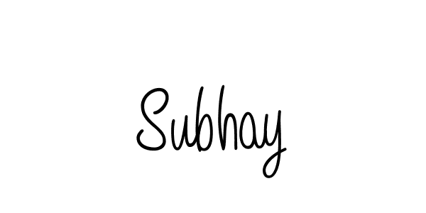 The best way (Angelique-Rose-font-FFP) to make a short signature is to pick only two or three words in your name. The name Subhay include a total of six letters. For converting this name. Subhay signature style 5 images and pictures png