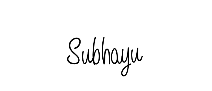The best way (Angelique-Rose-font-FFP) to make a short signature is to pick only two or three words in your name. The name Subhayu include a total of six letters. For converting this name. Subhayu signature style 5 images and pictures png