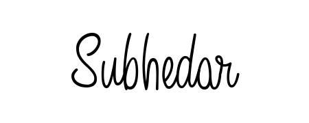 Make a beautiful signature design for name Subhedar. With this signature (Angelique-Rose-font-FFP) style, you can create a handwritten signature for free. Subhedar signature style 5 images and pictures png