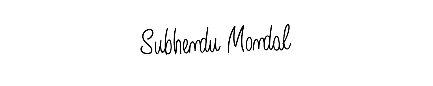 How to make Subhendu Mondal signature? Angelique-Rose-font-FFP is a professional autograph style. Create handwritten signature for Subhendu Mondal name. Subhendu Mondal signature style 5 images and pictures png
