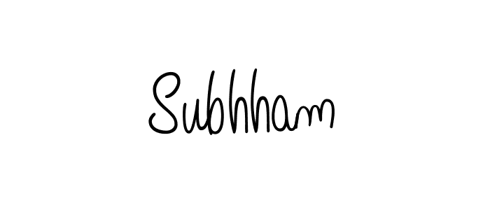 The best way (Angelique-Rose-font-FFP) to make a short signature is to pick only two or three words in your name. The name Subhham include a total of six letters. For converting this name. Subhham signature style 5 images and pictures png