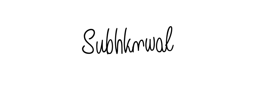 You should practise on your own different ways (Angelique-Rose-font-FFP) to write your name (Subhknwal) in signature. don't let someone else do it for you. Subhknwal signature style 5 images and pictures png