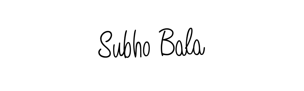 if you are searching for the best signature style for your name Subho Bala. so please give up your signature search. here we have designed multiple signature styles  using Angelique-Rose-font-FFP. Subho Bala signature style 5 images and pictures png