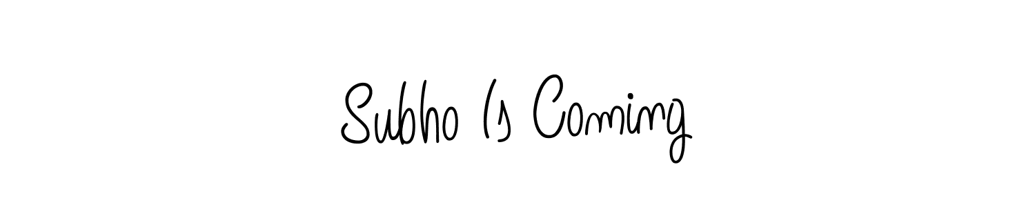 Once you've used our free online signature maker to create your best signature Angelique-Rose-font-FFP style, it's time to enjoy all of the benefits that Subho Is Coming name signing documents. Subho Is Coming signature style 5 images and pictures png