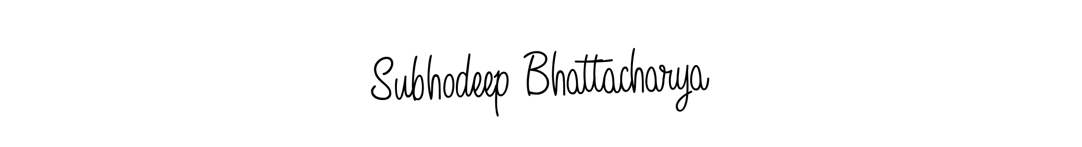 How to make Subhodeep Bhattacharya name signature. Use Angelique-Rose-font-FFP style for creating short signs online. This is the latest handwritten sign. Subhodeep Bhattacharya signature style 5 images and pictures png
