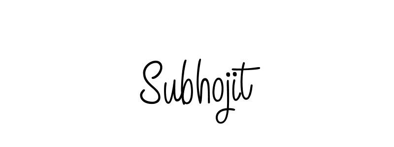 How to make Subhojit signature? Angelique-Rose-font-FFP is a professional autograph style. Create handwritten signature for Subhojit name. Subhojit signature style 5 images and pictures png