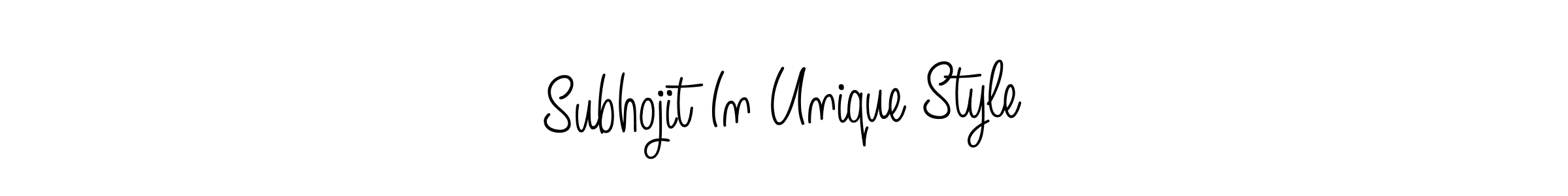 You should practise on your own different ways (Angelique-Rose-font-FFP) to write your name (Subhojit In Unique Style) in signature. don't let someone else do it for you. Subhojit In Unique Style signature style 5 images and pictures png